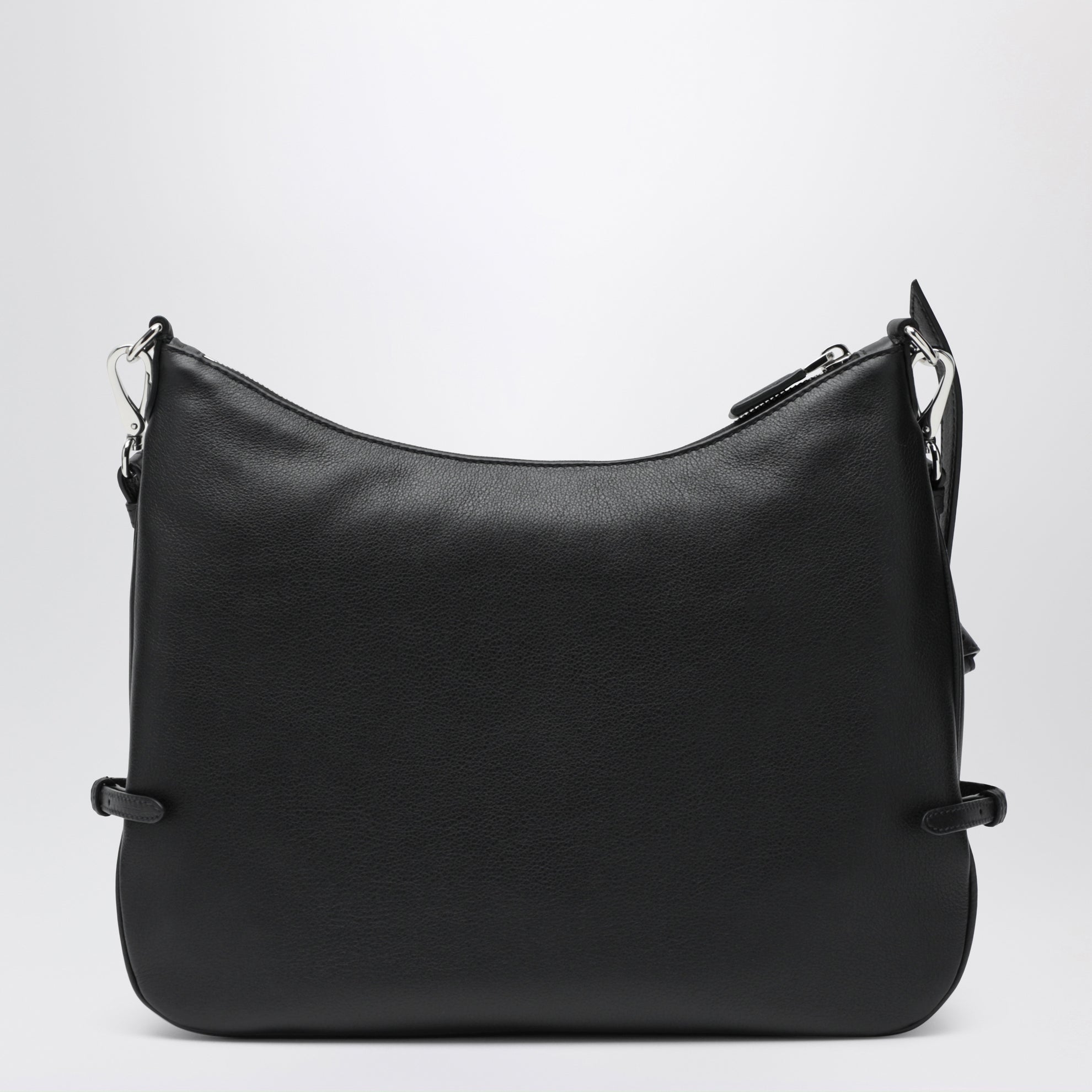Prada Fold large black leather bag