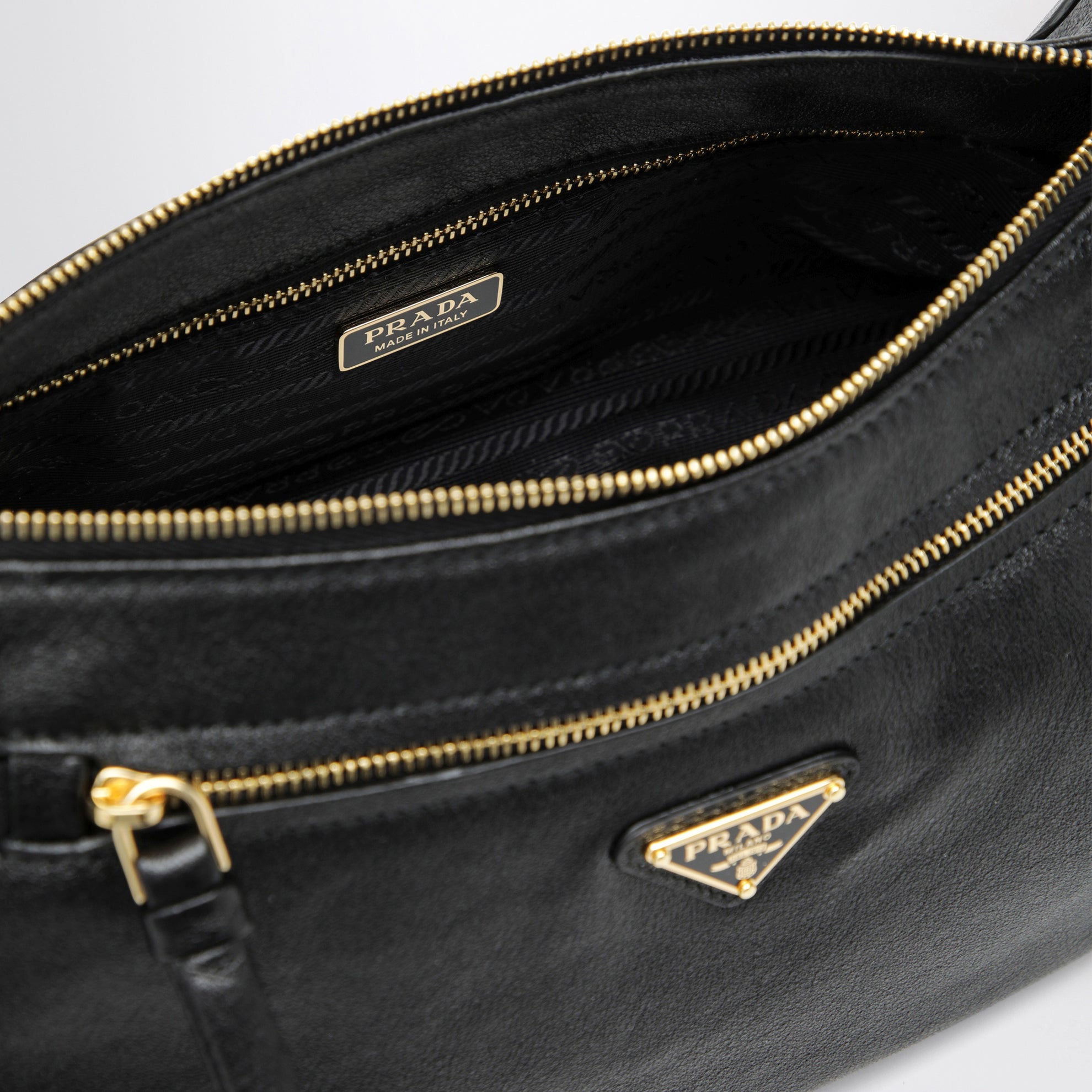 Borsa small in pelle nera