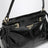 Small Bonnie top-handle bag in black calf leather