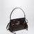 Bonnie Small hobo handbag in calf leather, dark brown