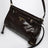 Bonnie Small hobo handbag in calf leather, dark brown