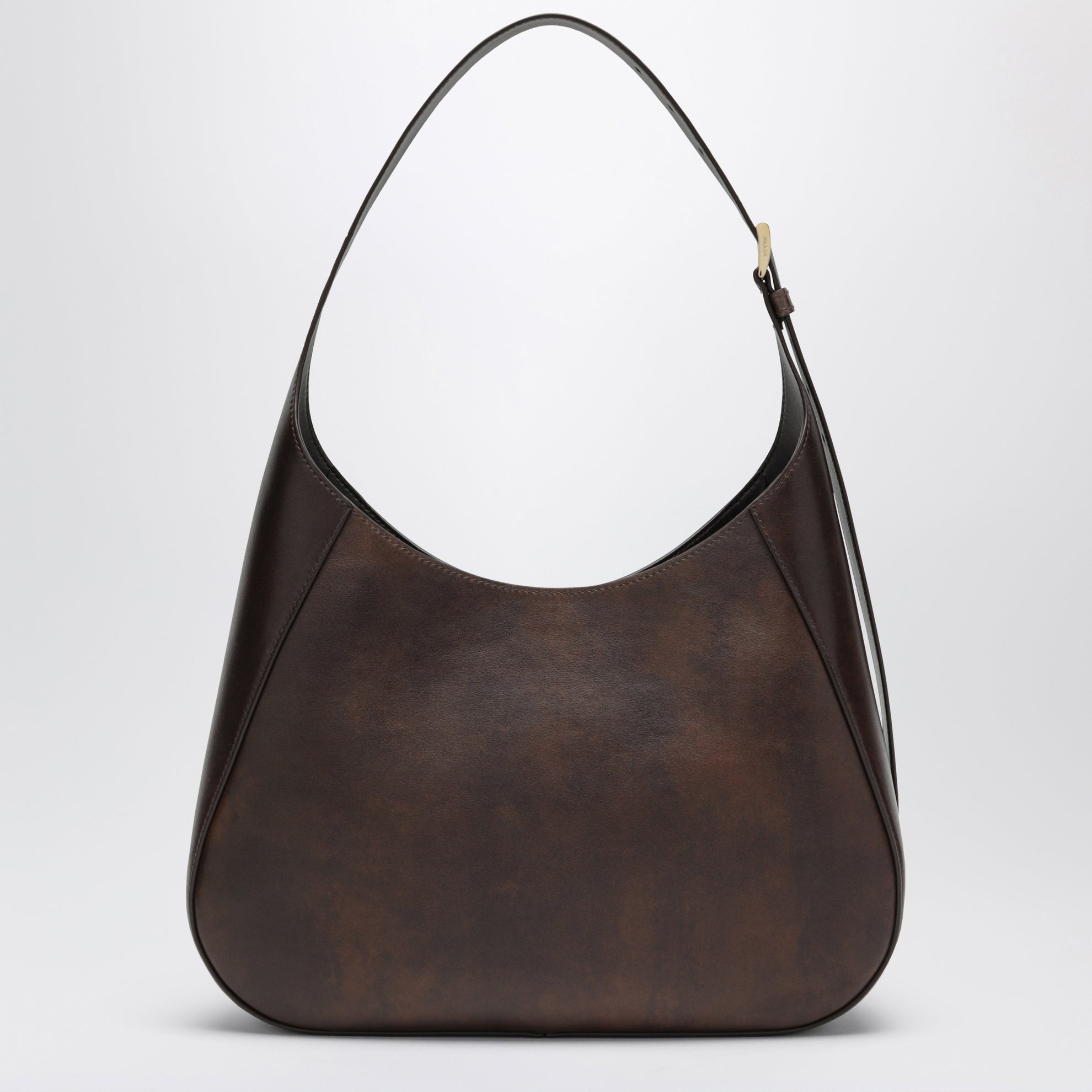 Boogie Medium Brown Leather Hobo Bag
