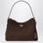 Borsa marrone testa di moro in suede