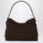 Borsa marrone testa di moro in suede