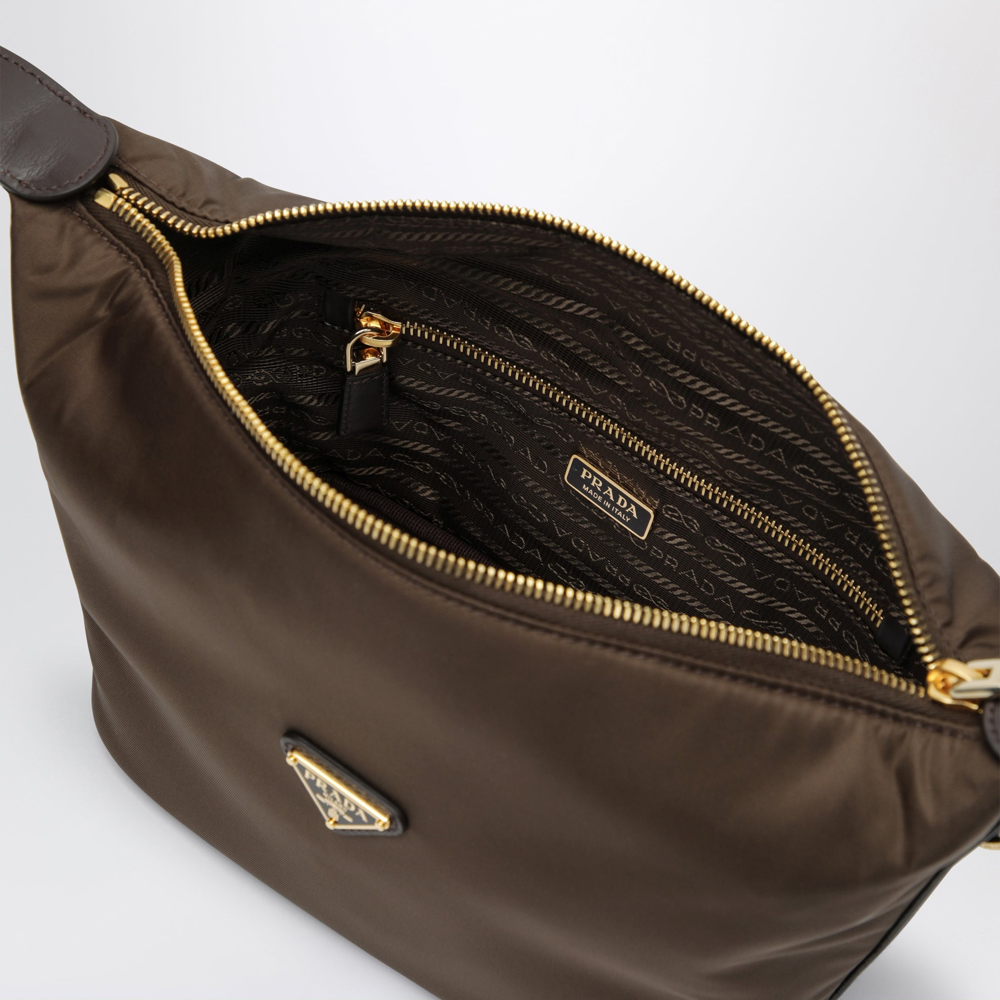 Chérie mini bag in Re-Nylon, burnt