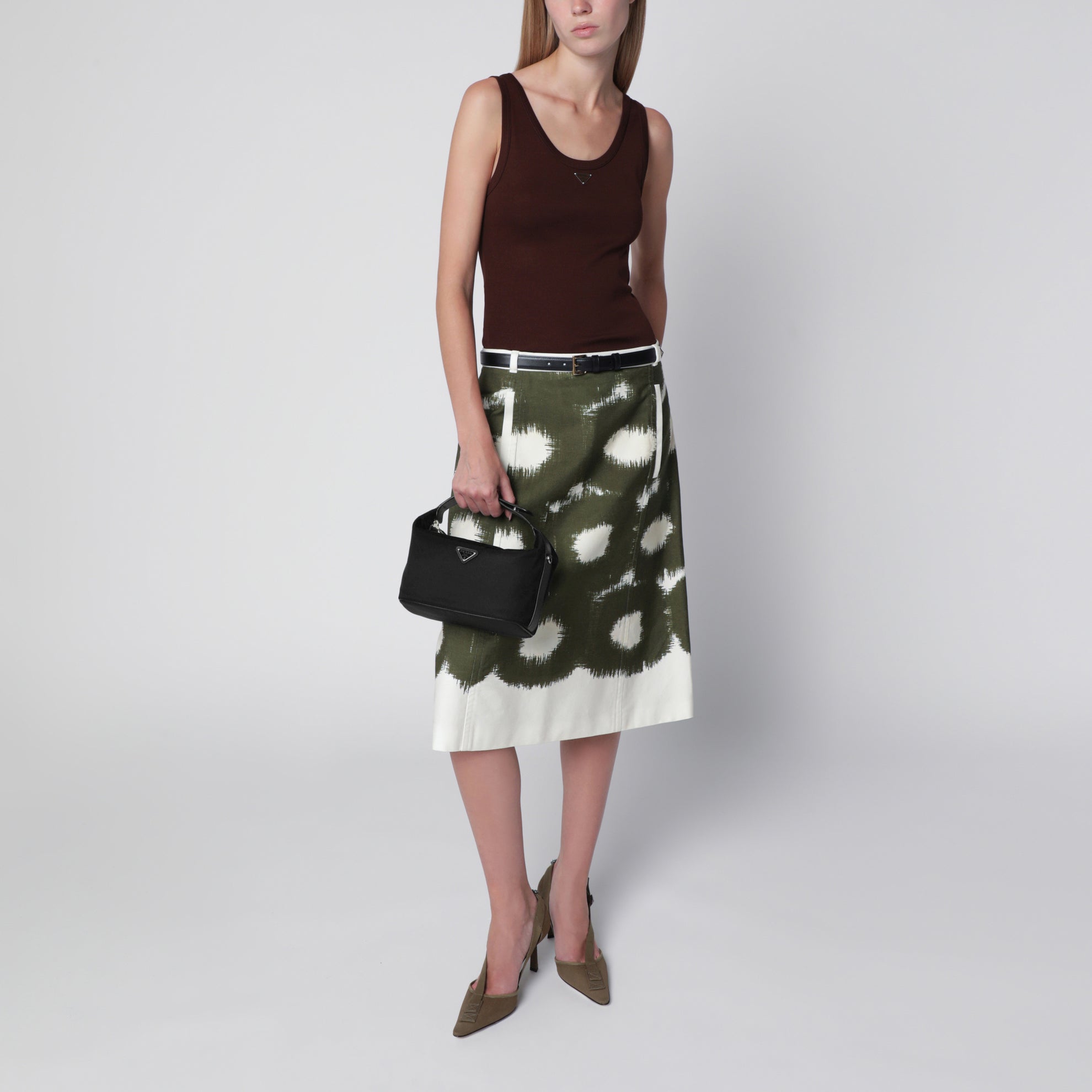 Borsa Chérie mini in Re-Nylon nera
