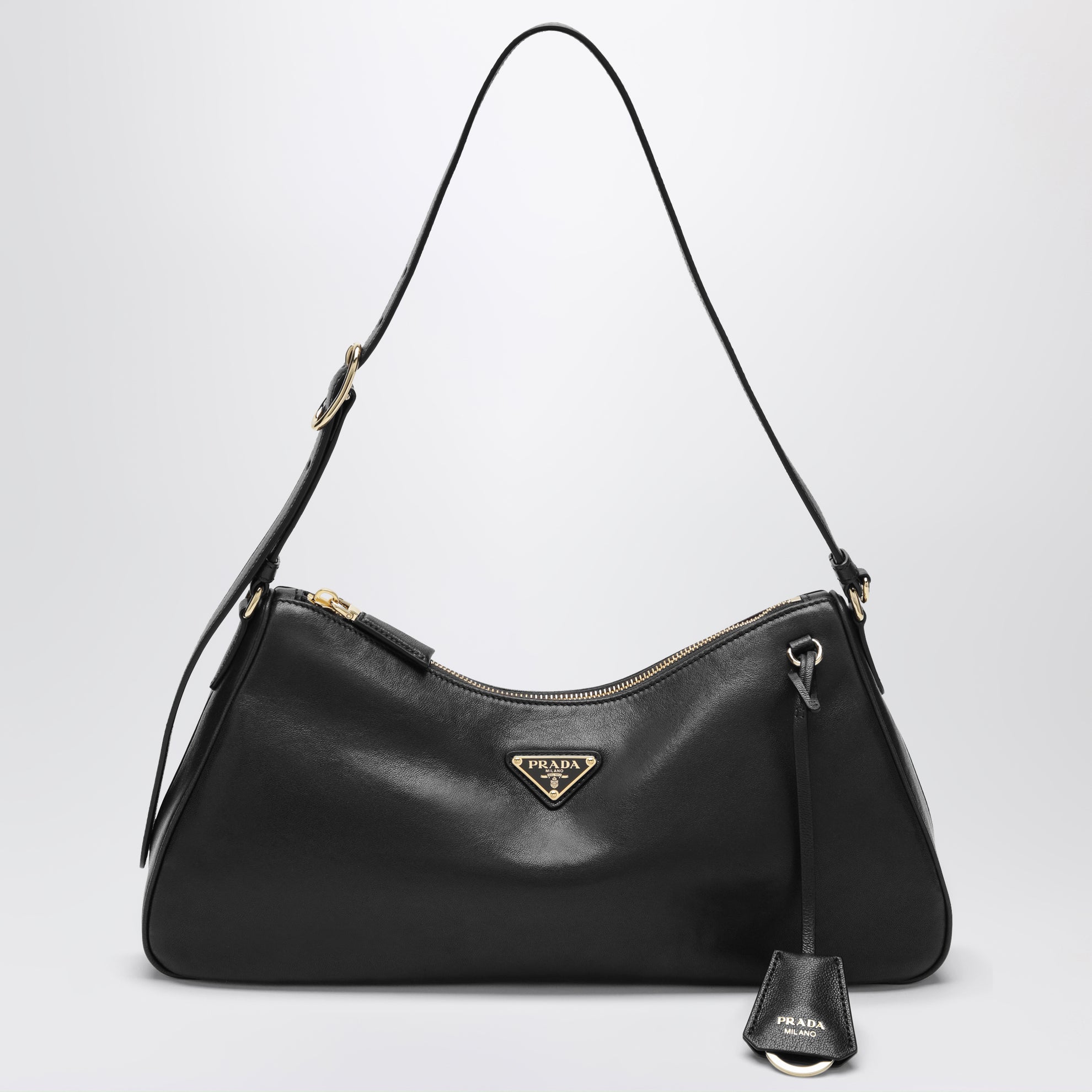 Aimée shoulder bag in black nappa leather