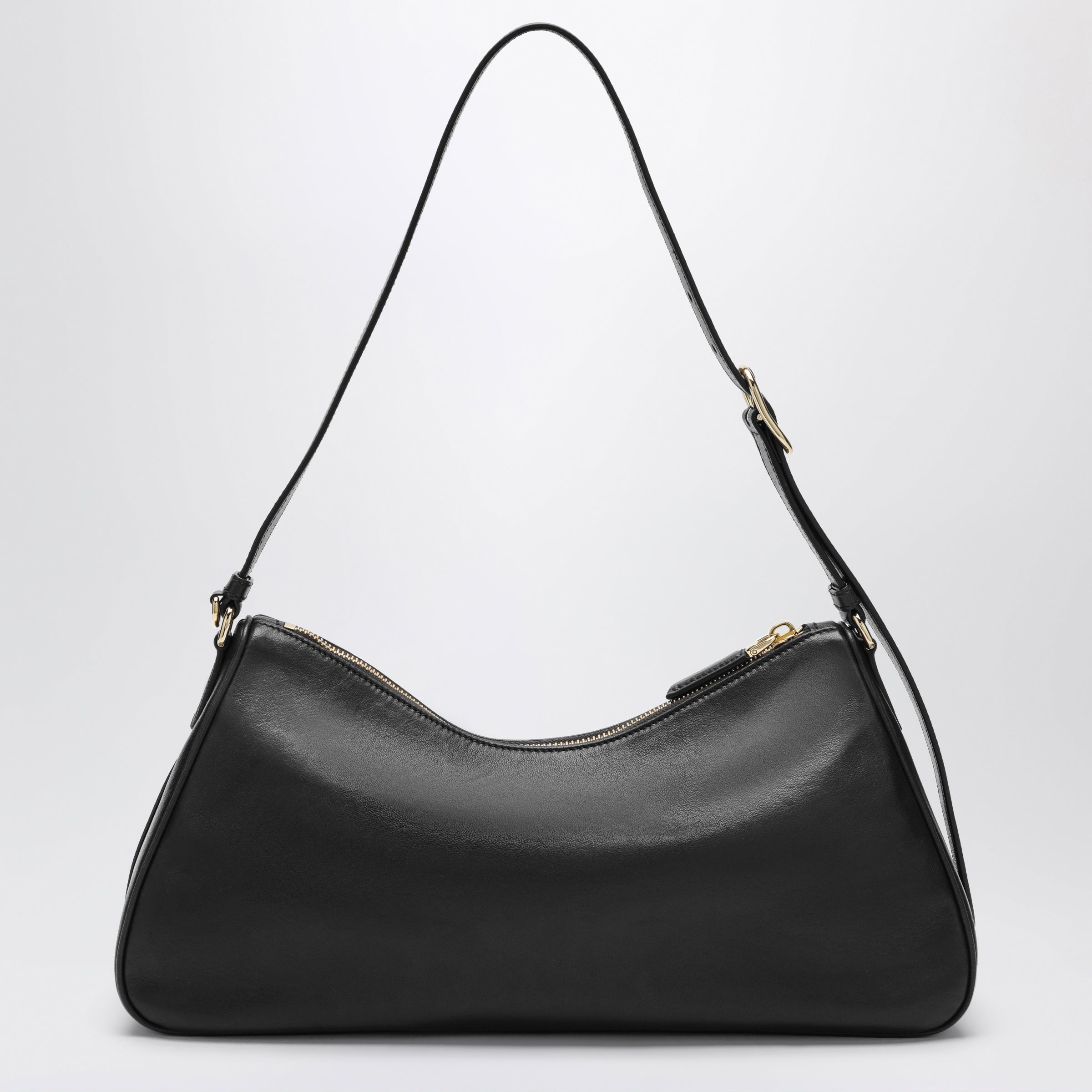 Prada Aimée shoulder bag in black nappa leather | TheDoubleF