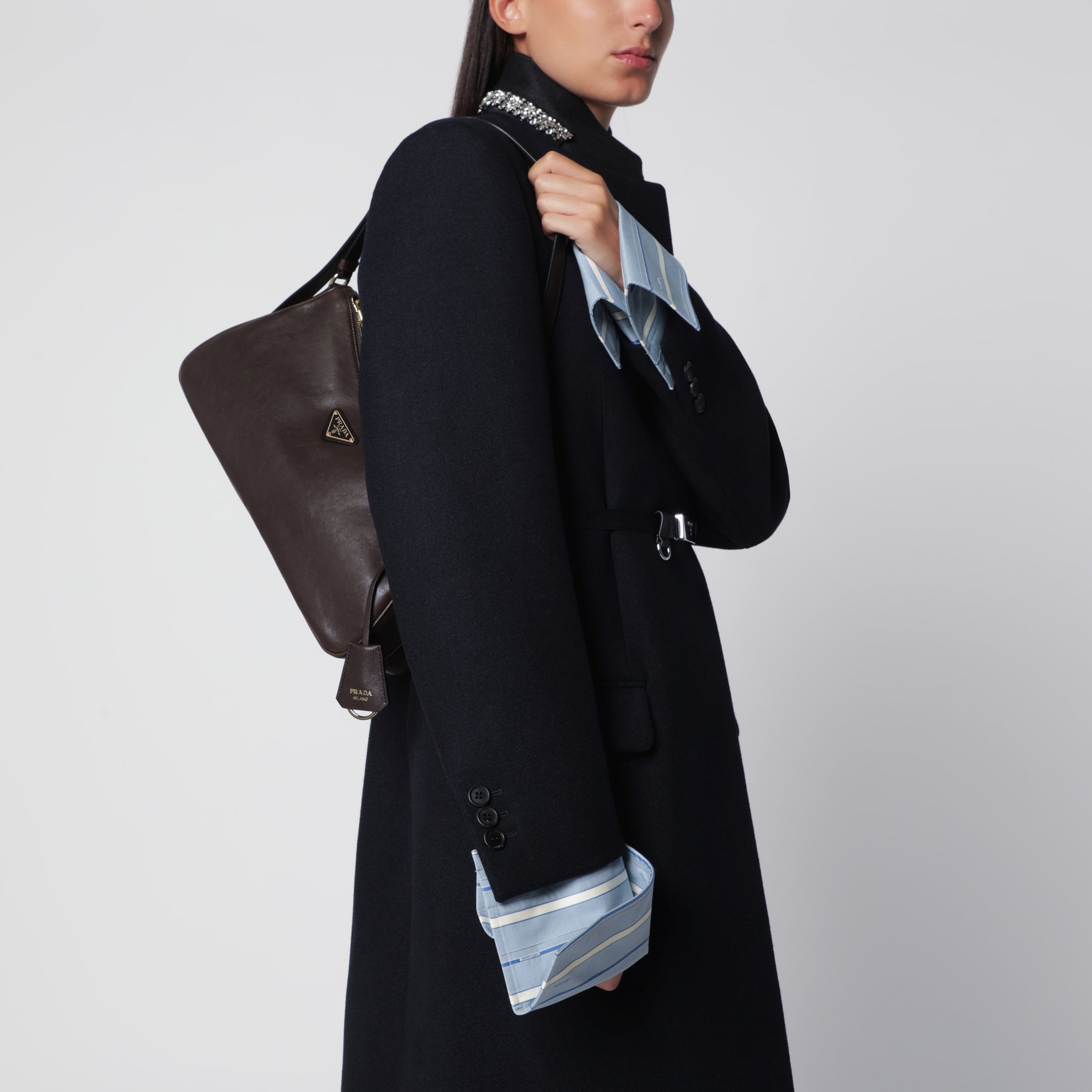 Aimée shoulder bag in Burnt nappa leather