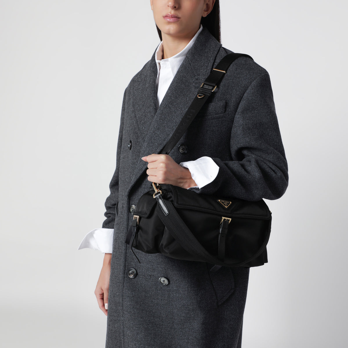 Prada Explore large black Re-Nylon bag