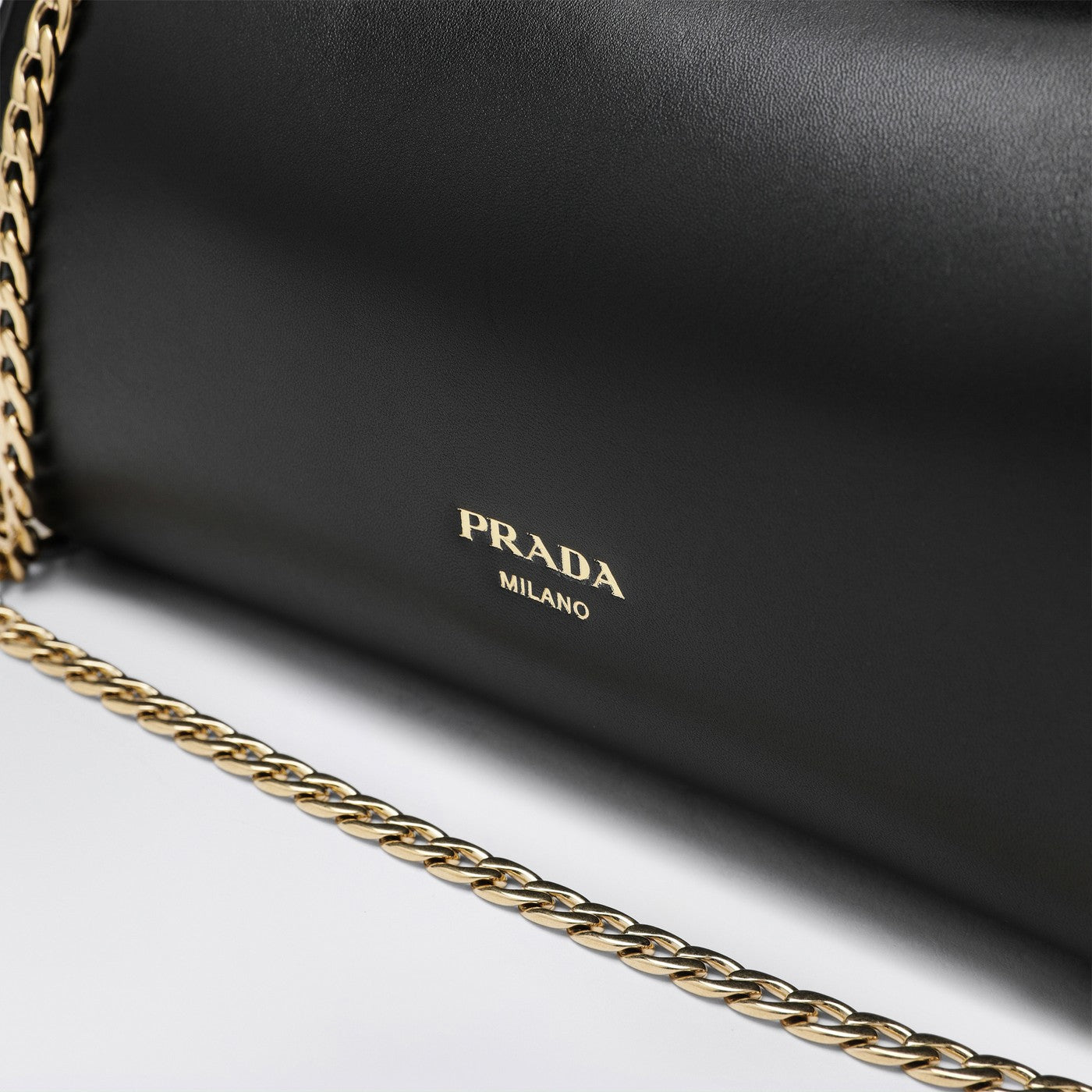 Small black Nappa tumult bag