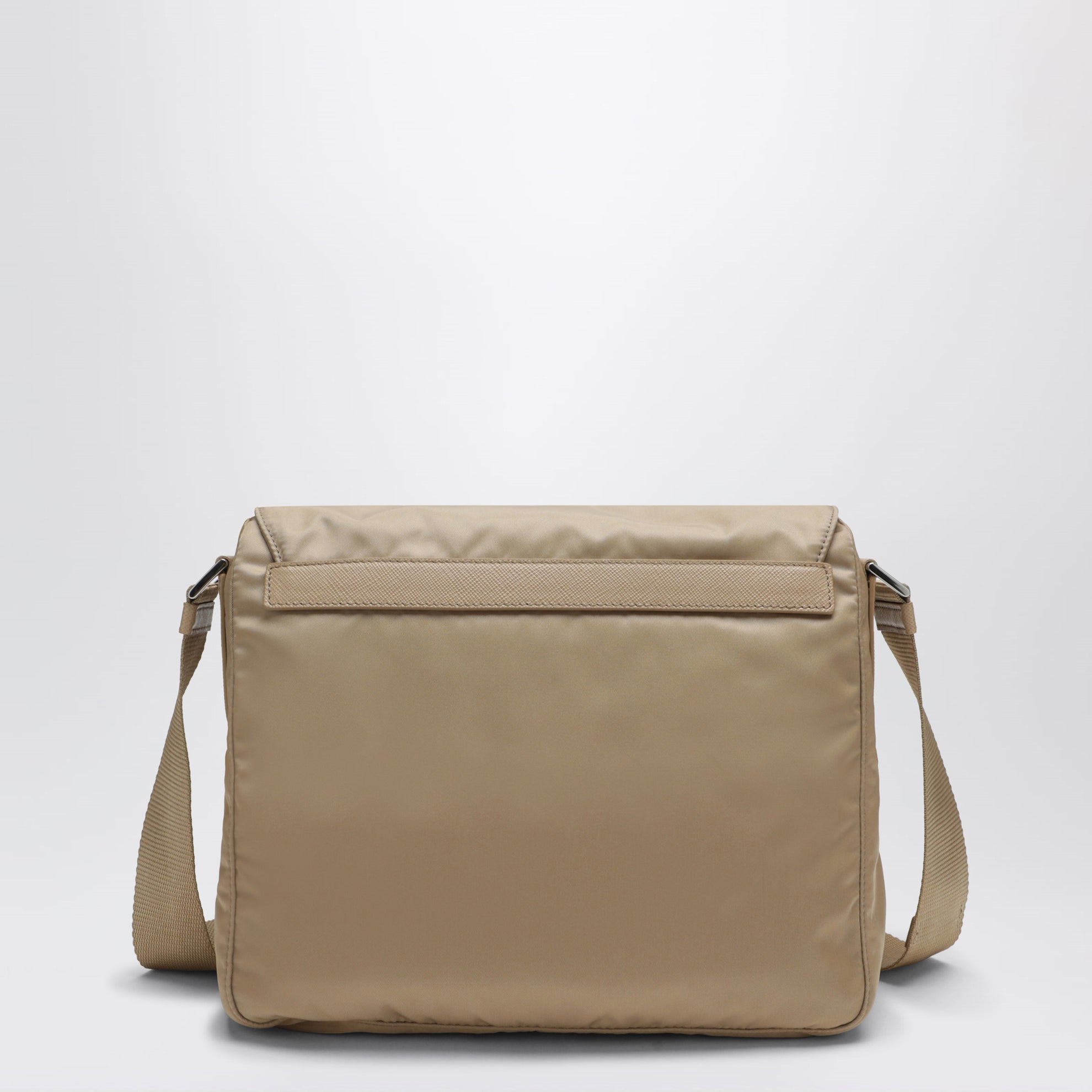 Borsa a tracolla in Re-Nylon Cammello