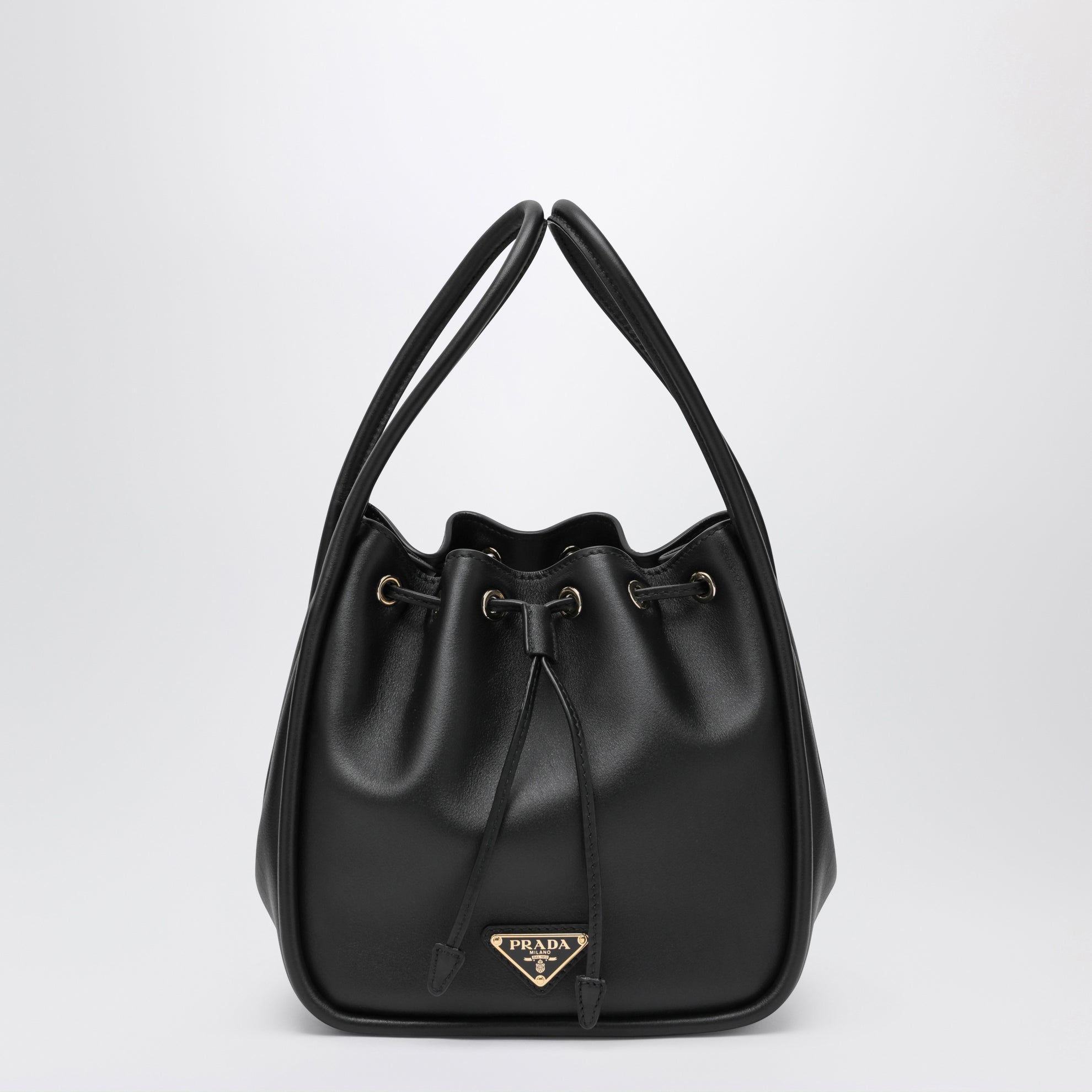 Secchiello Prada Darling mini nero in pelle