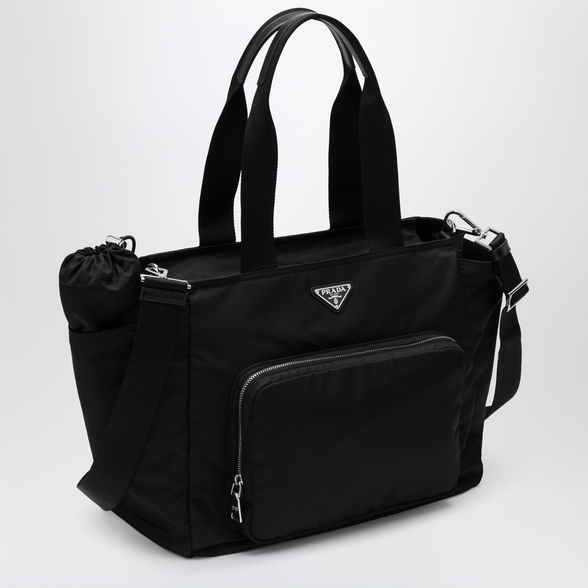 Borsa Baby Bag nera in Re-Nylon