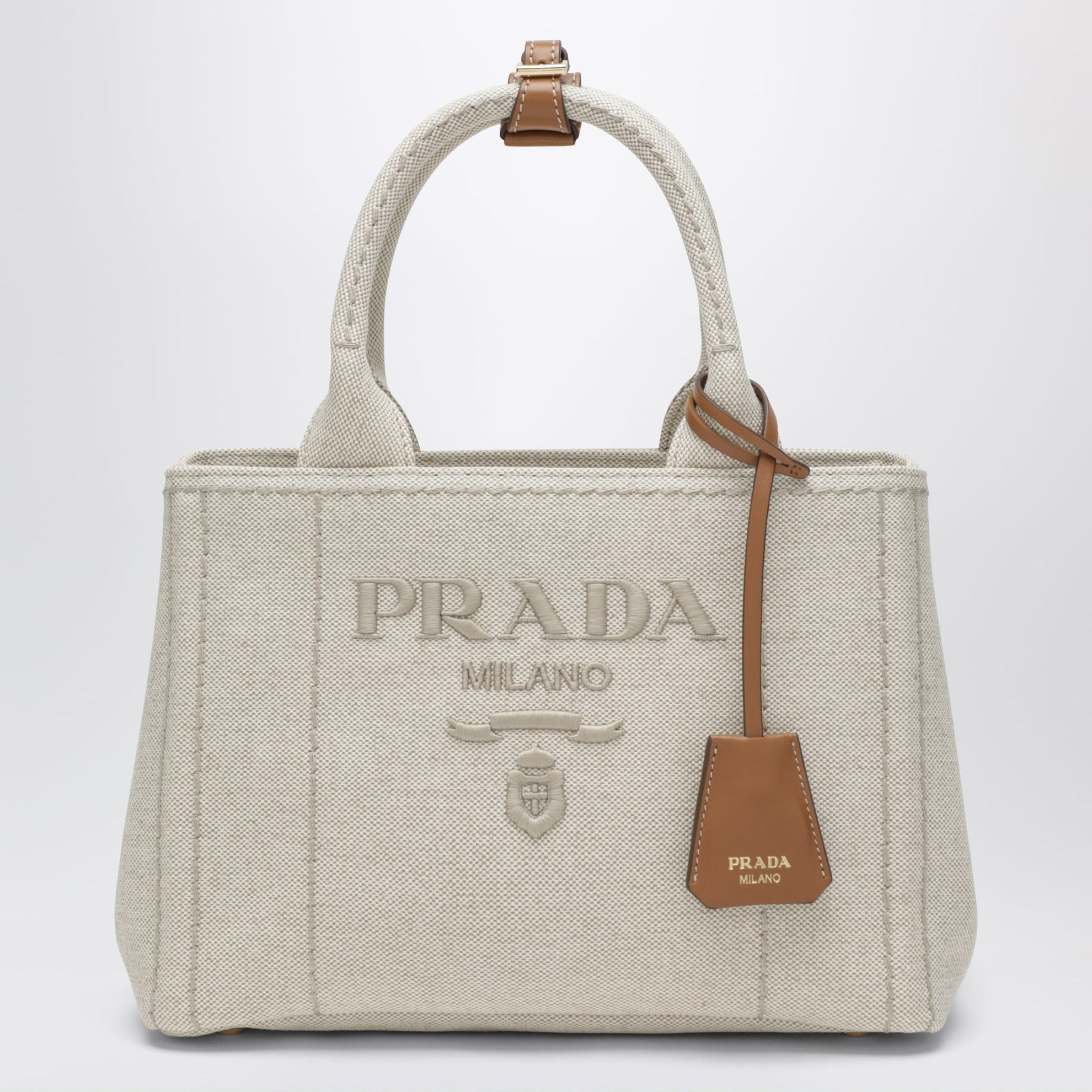 Borsa Jardinière small in misto lino