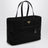 Borsa shopping large nera Re-Edition 1978 in Re-Nylon e Saffiano