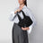 Schwarze Einkaufstasche aus recyceltem Nylon