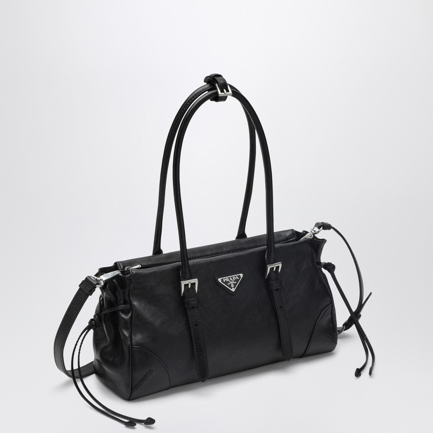 Prada Bonnie medium shopping bag black