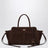 Large dark brown suede Carry bag