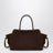 Large dark brown suede Carry bag