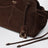 Large dark brown suede Carry bag