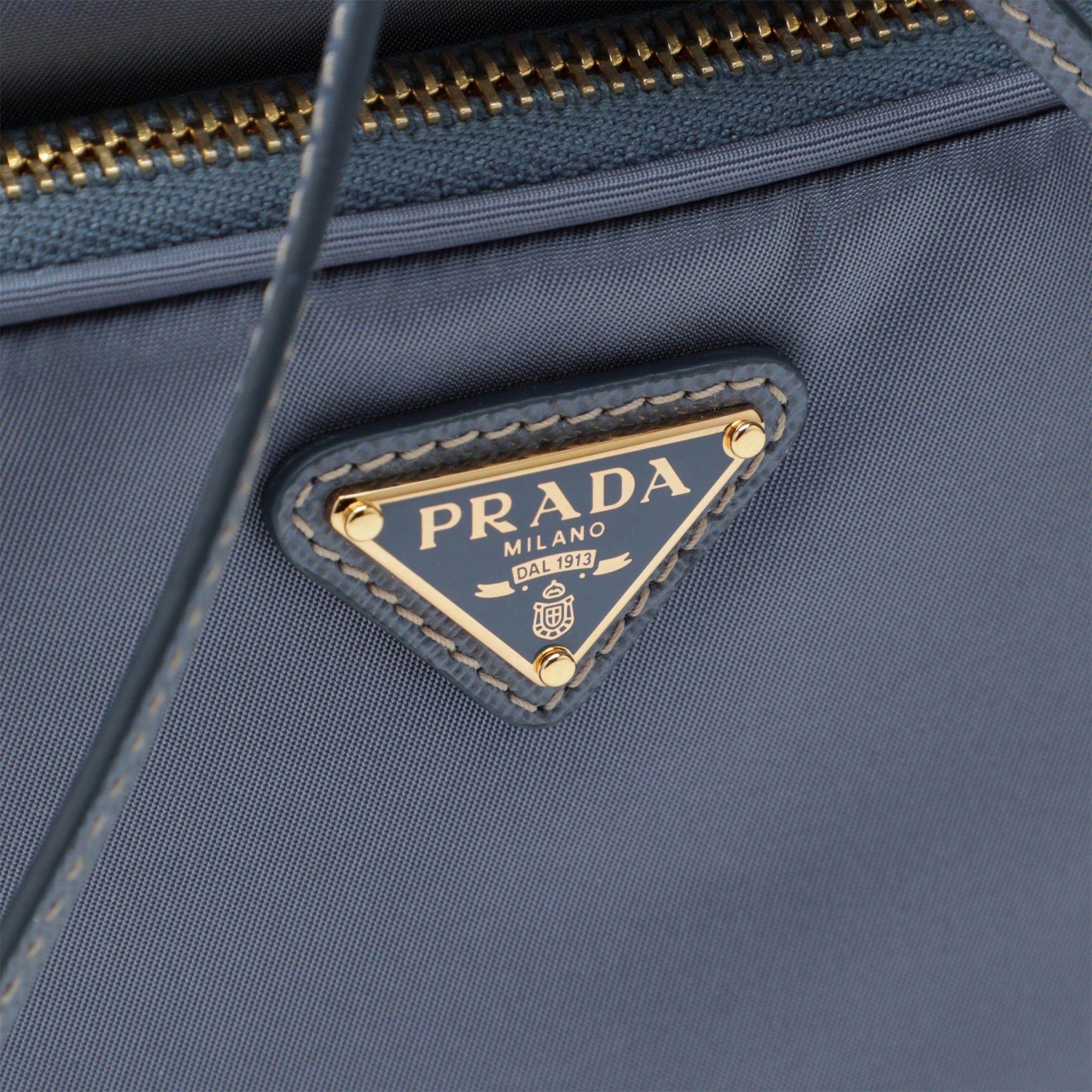 Prada Duet bucket bag in aviator blue Re-Nylon