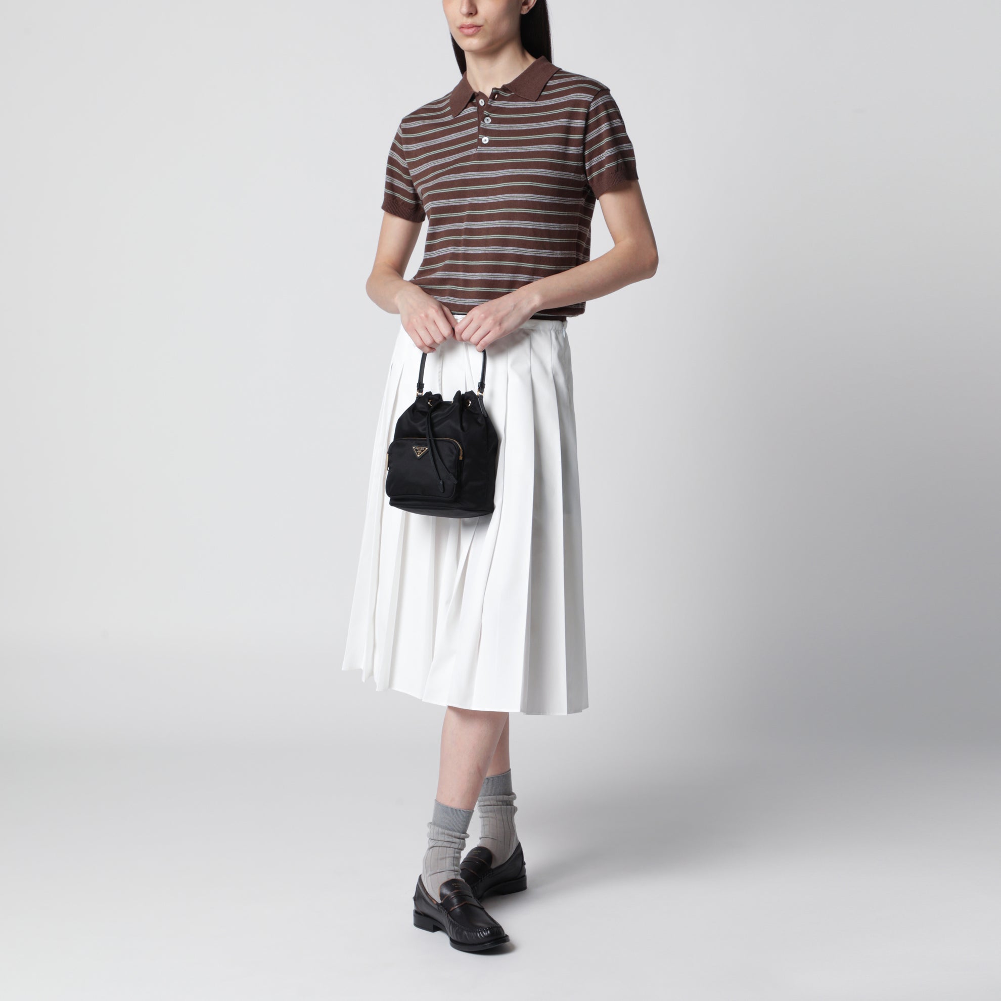 Secchiello Prada Duet nero in Re-Nylon