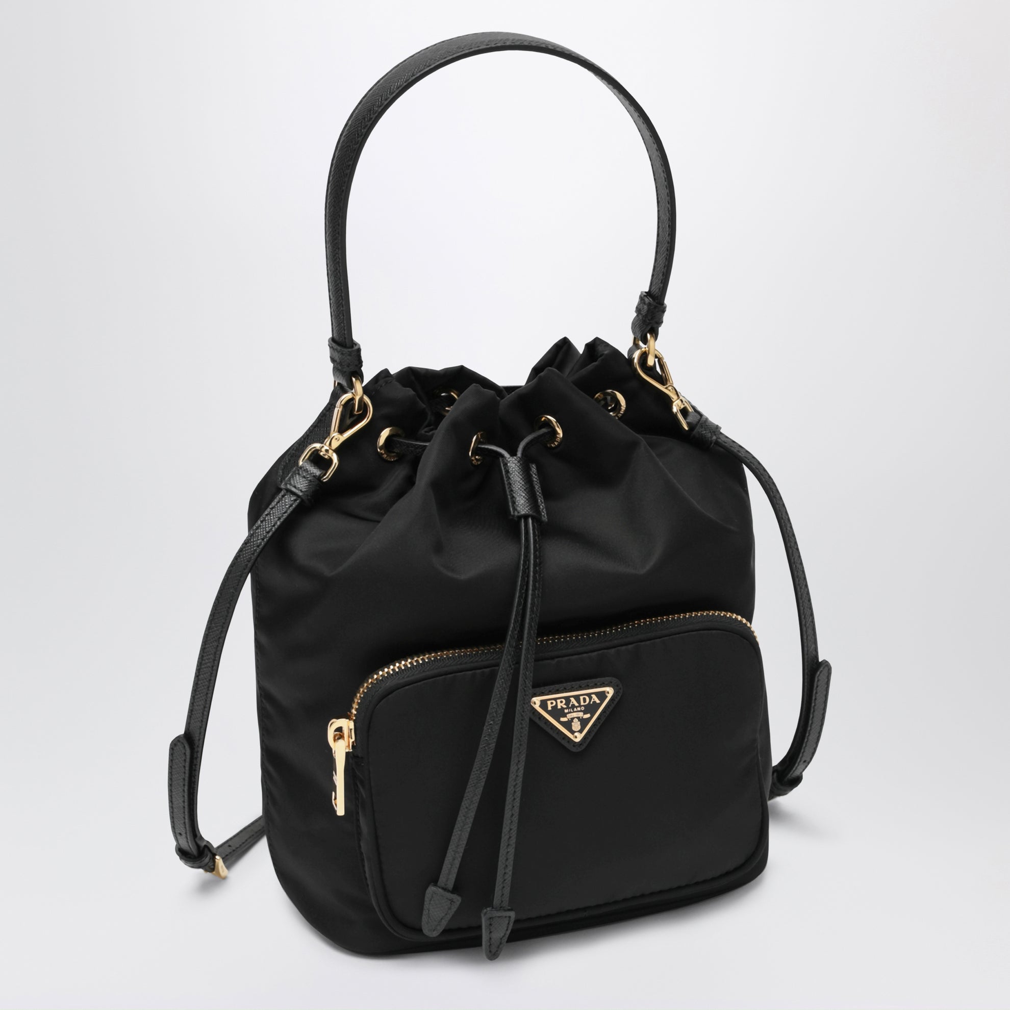 Secchiello Prada Duet nero in Re-Nylon