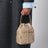 Camel Prada Duet bucket bag in Re-Nylon