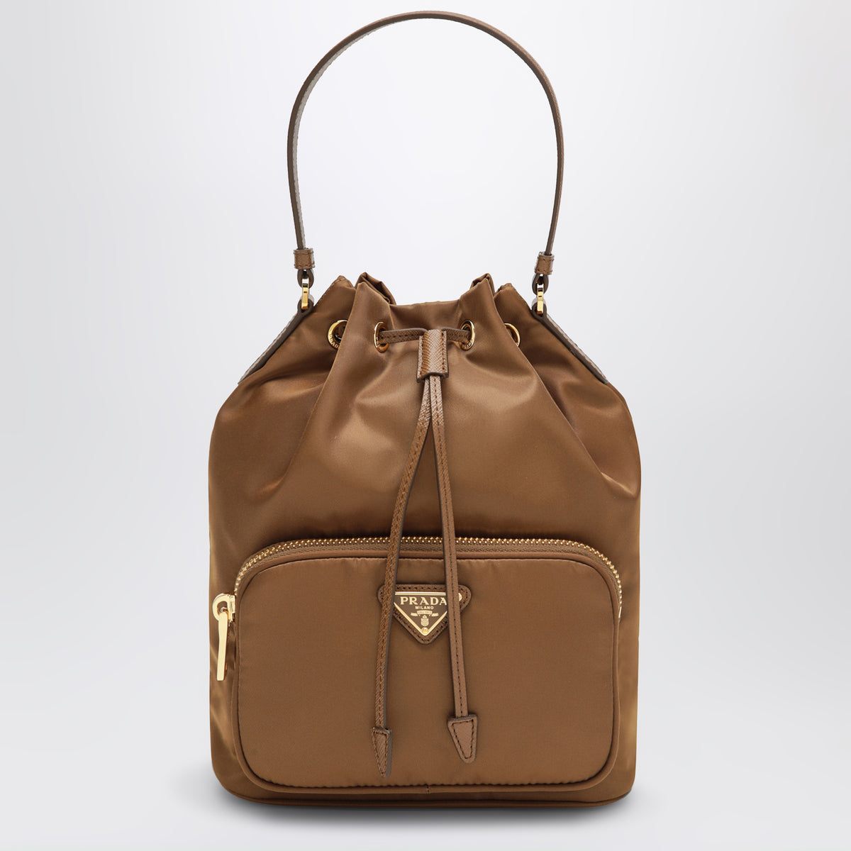 Brandy Prada Duet bucket bag in Re-Nylon