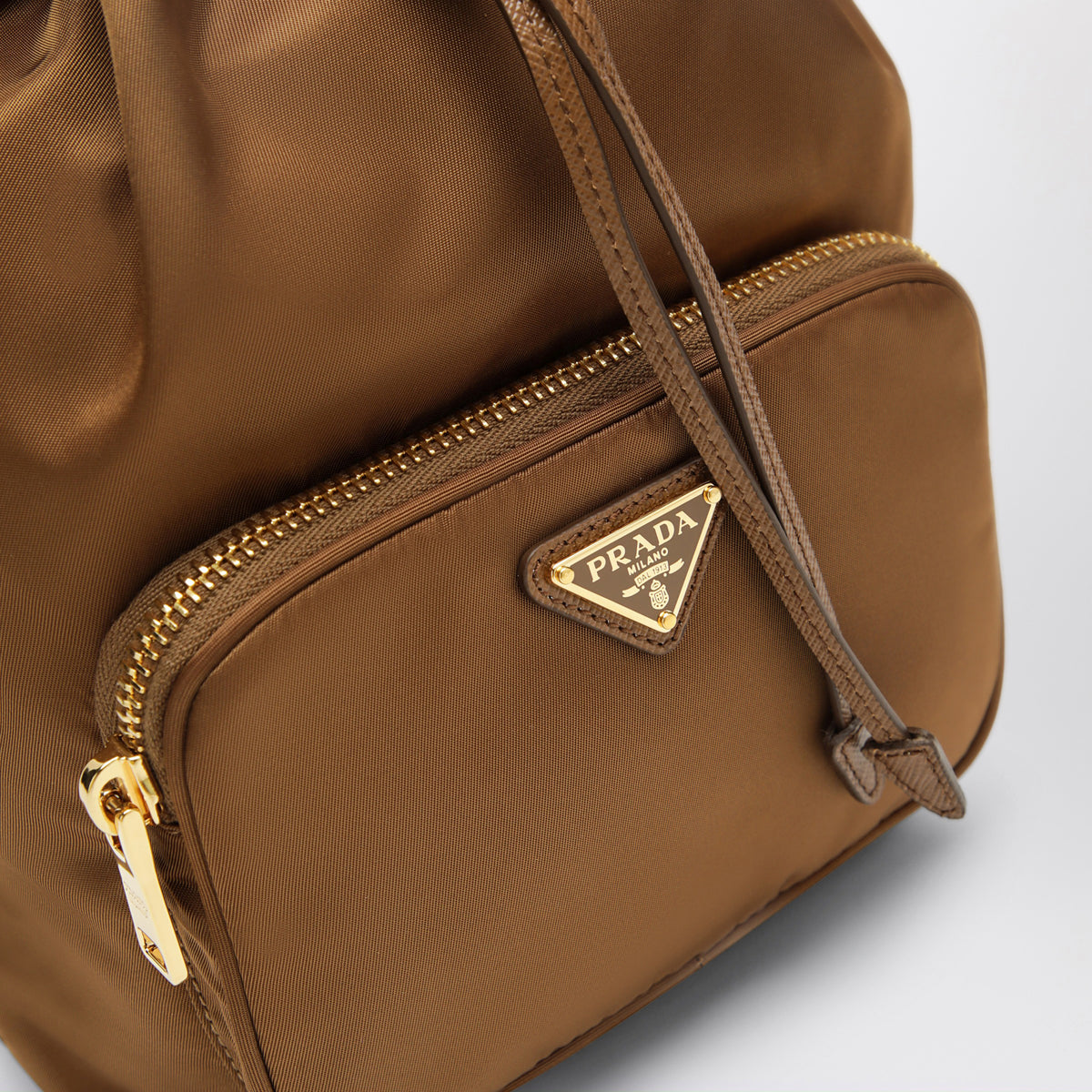 Brandy Prada Duet bucket bag in Re-Nylon