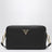 Small black leather shoulder bag