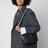 Small black leather shoulder bag