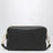 Borsa a tracolla piccola nera in pelle
