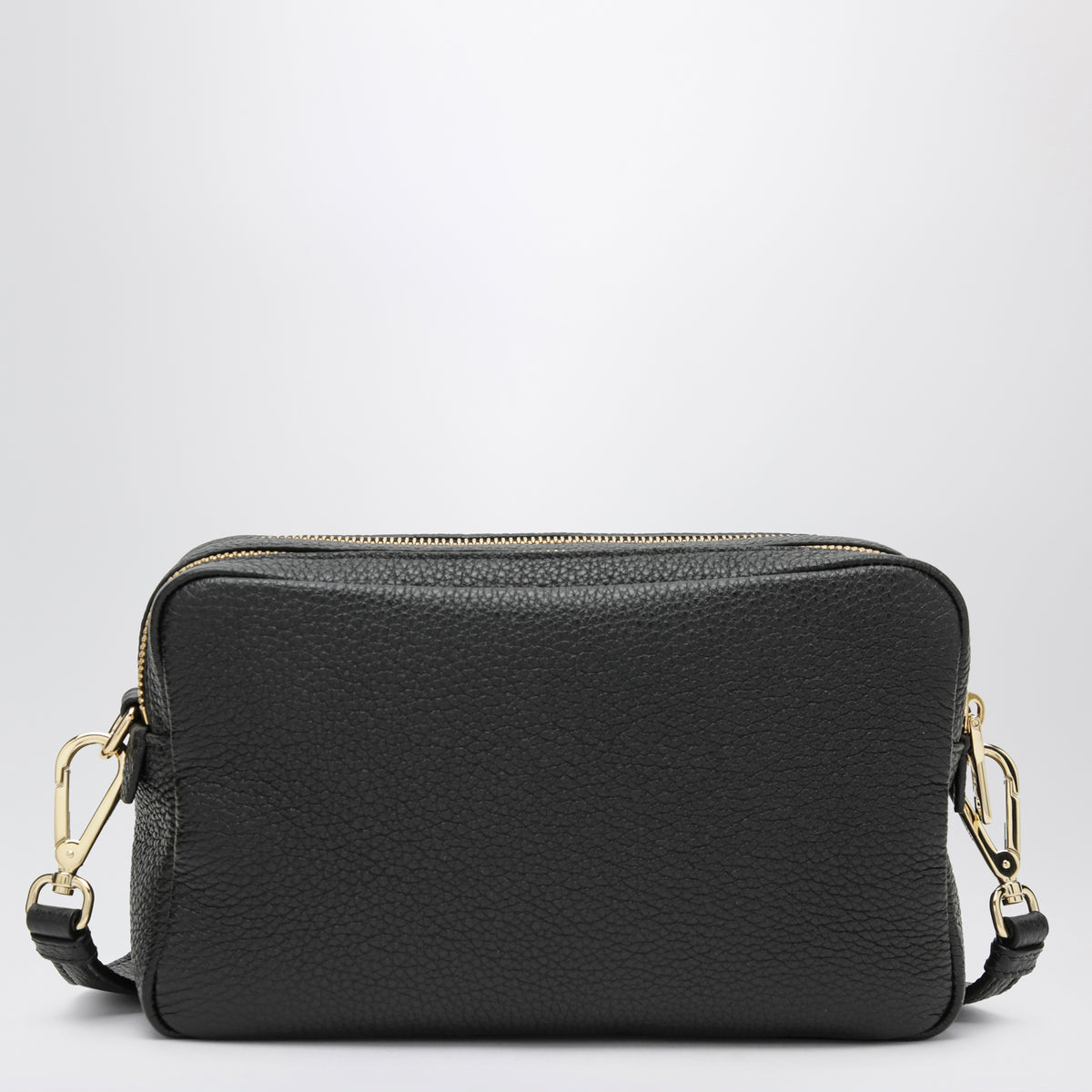 Borsa a tracolla piccola nera in pelle