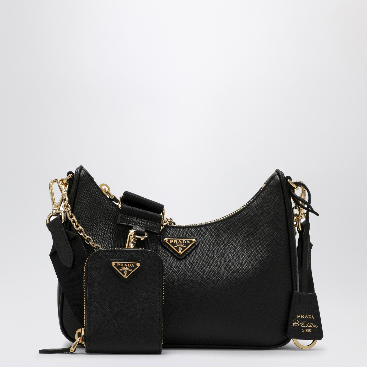 Borsa Re-Edition 2005 nera in pelle