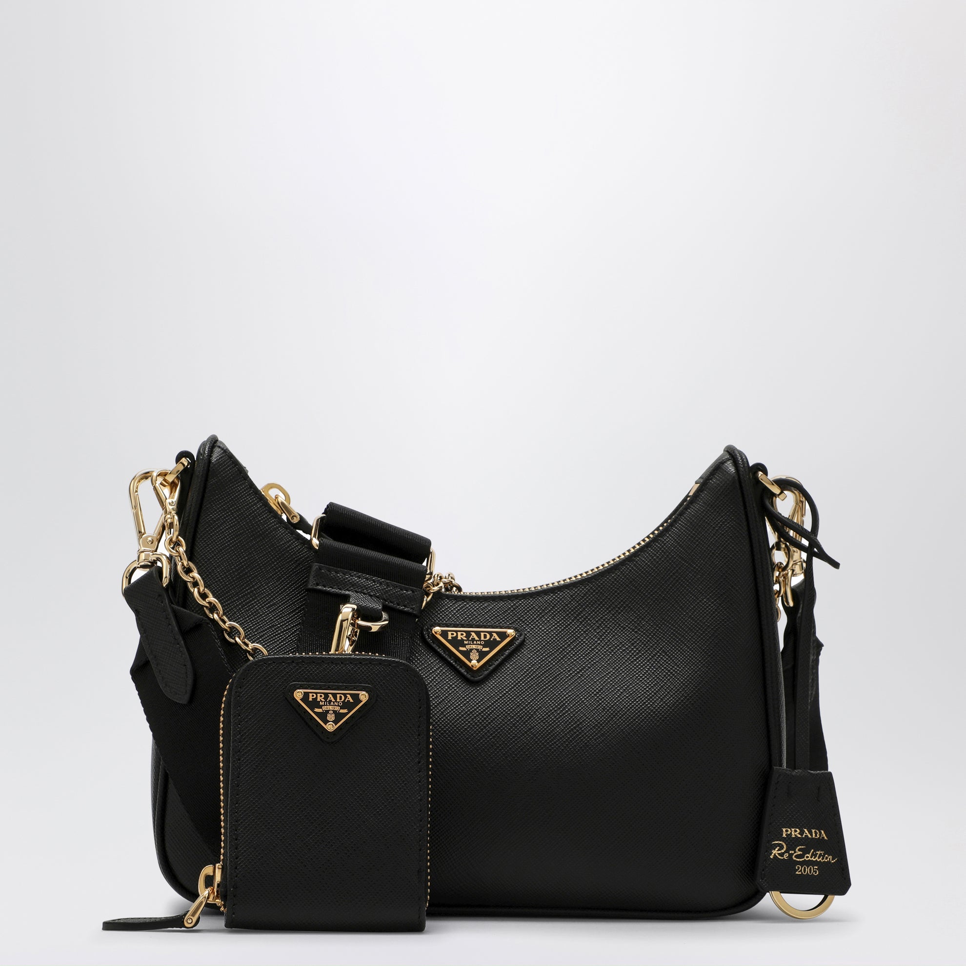 Borsa Re-Edition 2005 nera in pelle
