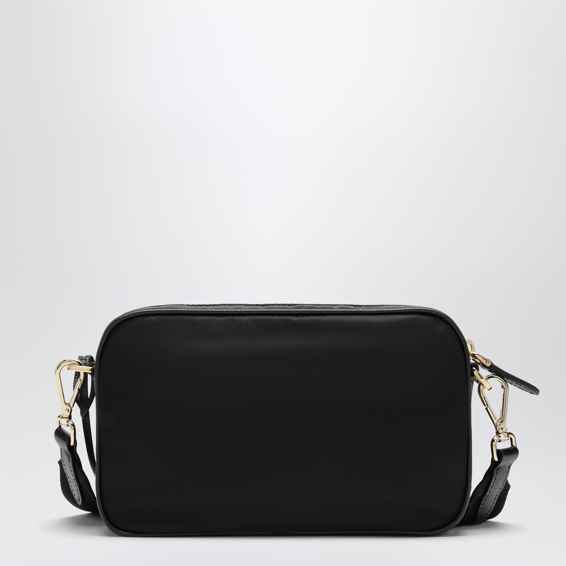 Borsa a tracolla in Re-Nylon nera