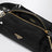 Borsa a spalla in Re-Nylon nera