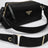Borsa a spalla in Re-Nylon nera