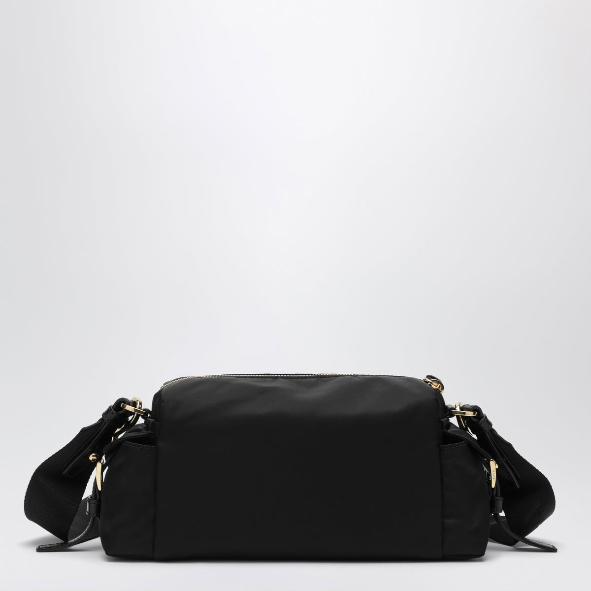 Borsa Prada Explore small in Re-Nylon e pelle nera