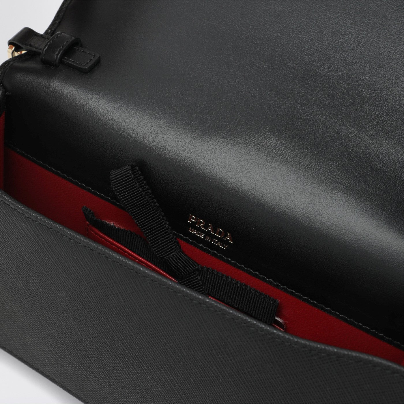 Mini bag in black Saffiano