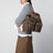 Zaino in Re-Nylon e Saffiano con pouch marrone