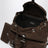 Zaino in Re-Nylon e Saffiano con pouch marrone