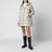 Pearl beige nylon laqué down jacket