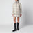 Pearl beige nylon laqué down jacket