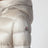 Pearl beige nylon laqué down jacket