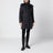 Lange schwarze Daunenjacke aus Nylon