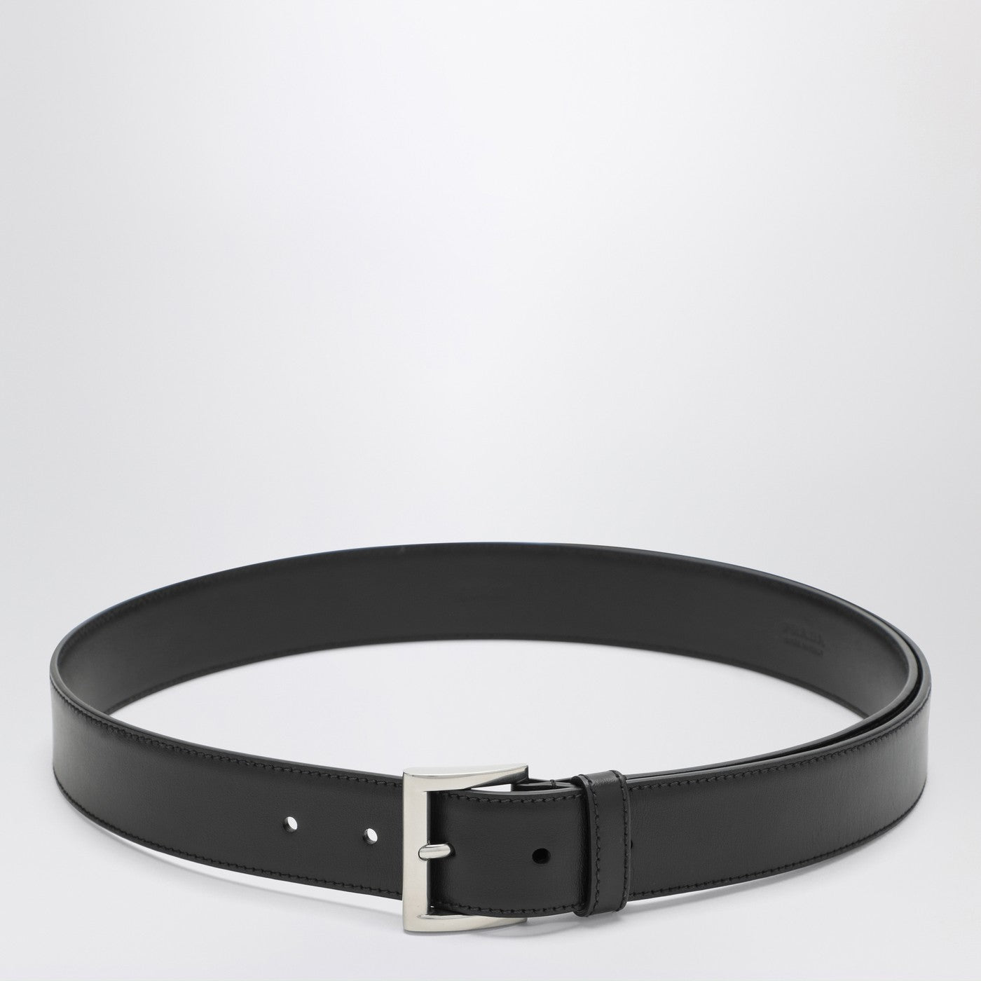 Black leather belt
