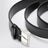 Black leather belt